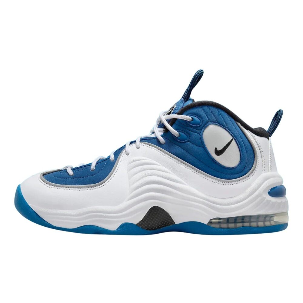 Nike Air Penny II in Atlantic Blue, White, Black, and Metallic Silver